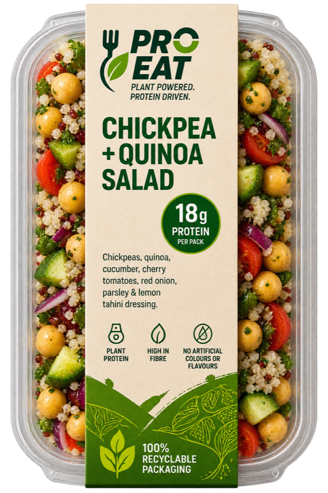 Chickpea + Quinoa Salad packaging